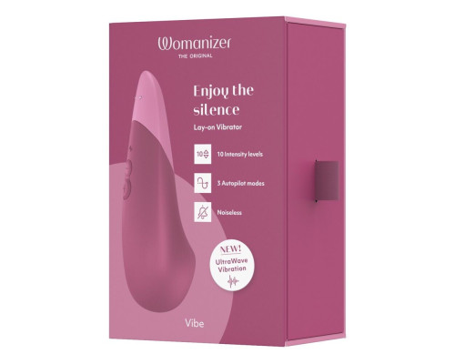 Мінівібратор Womanizer Vibe Dusky Pink, 3 авторежими + 10 рівнів інтенсивності