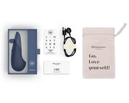 Мінівібратор Womanizer Vibe Dark Blue, 3 авторежими + 10 рівнів інтенсивності