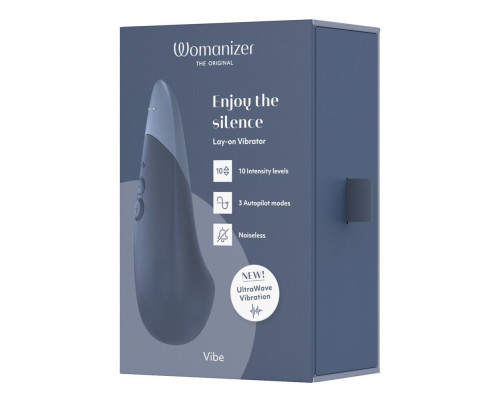 Мінівібратор Womanizer Vibe Dark Blue, 3 авторежими + 10 рівнів інтенсивності