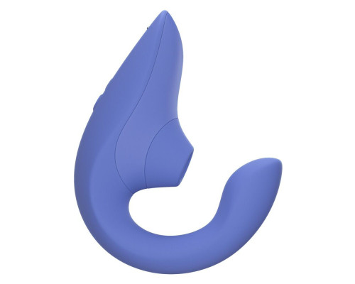 Вагінально-кліторальний стимулятор Womanizer Blend Vibrant Blue, вібрація + вакуум, 2 мотори