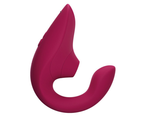 Вагінально-кліторальний стимулятор Womanizer Blend Vibrant Pink, вібрація + вакуум, 2 мотори