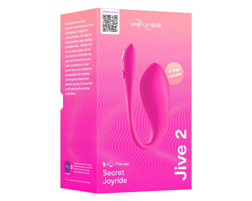 Смарт-віброяйце We-Vibe Jive 2 Electric Pink, пульт ДК, до 4 годин роботи