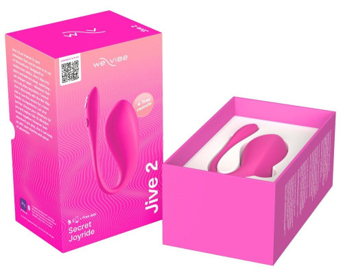 Смарт-віброяйце We-Vibe Jive 2 Electric Pink, пульт ДК, до 4 годин роботи