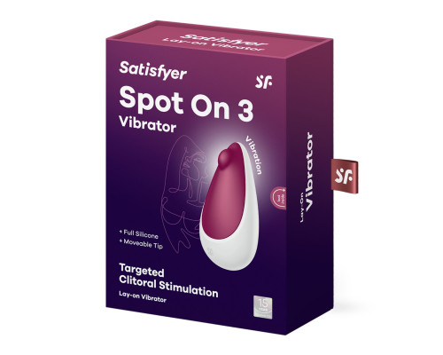 Вібратор Satisfyer Spot On 3 Berry, компактний та потужний, 12 режимів
