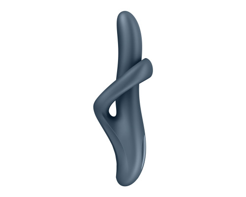 Вібратор з ротацією Satisfyer Heat Flex 4 Grey, підігрів до 39°C