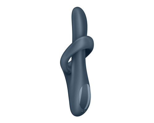 Вібратор з ротацією Satisfyer Heat Flex 4 Grey, підігрів до 39°C