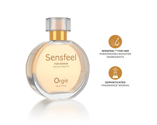 Жіночі парфуми з феромонами Orgie – Sensfeel for Woman (50 мл), квітково-фруктовий аромат