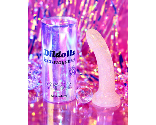 Дилдо з блискітками Love To Love DILDOLLS - EXTRAVAGANZA, ультрам’який