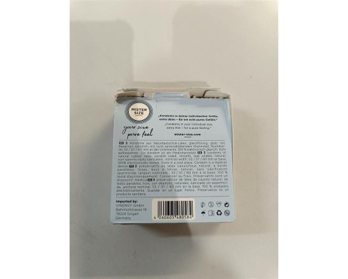 Набір презервативів Mister Size - pure feel - 53–57–60 (3 condoms)  (м'ята упаковка!!!)