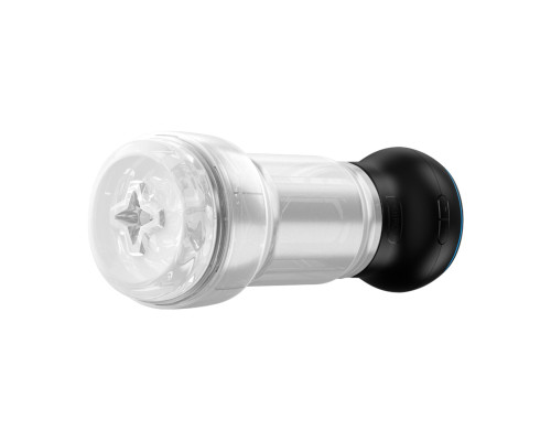 Мастурбатор Kiiroo Feel Pocket Crystal зі всмоктувальною інтерактивною насадкою PowerBlow Combo Set