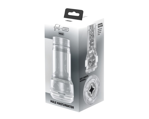 Мастурбатор Kiiroo Feel Pocket Crystal, сумісний з інтерактивною насадкою PowerBlow