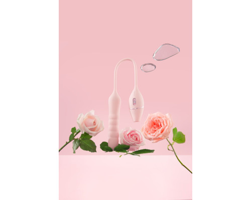 Пульсатор з вакуумним стимулятором KISSTOY Cathy III Pink, 5 режимів вакууму, 10 режимів пульсації