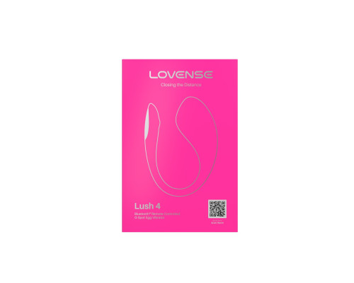 Смарт-віброяйце Lovense Lush 4, дуже потужне, швидке заряджання, LED-підсвічування