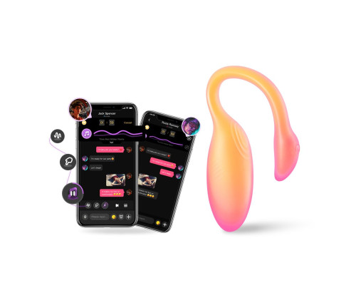 Смарт-віброяйце Magic Motion Flamingo Max Orange 2 в 1: віброяйце та тренажер Кегеля, 10 режимів
