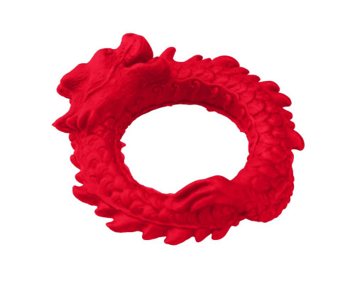 Ерекційне кільце – дракон Creature Cocks Rise of the Dragon Silicone Penis Ring – Red, діаметр 4 см