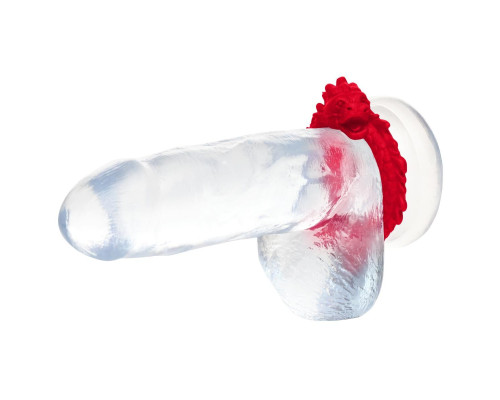 Ерекційне кільце – дракон Creature Cocks Rise of the Dragon Silicone Penis Ring – Red, діаметр 4 см