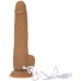 Фалоімітатор з пульсацією Naked ADDICTION Dominic 9″ Caramel, пульт ДК, діаметр 4,2 см
