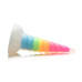Фентезійний фалоімітатор Creature Cocks Luminescent Rainbow Silicone Dildo, світиться в темряві, 19,6 см