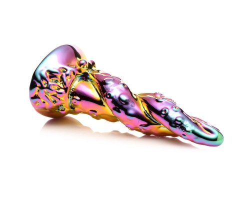 Фентезійний скляний фалоімітатор Creature Cocks Enchanting Rainbow Glass Dildo, 16 см