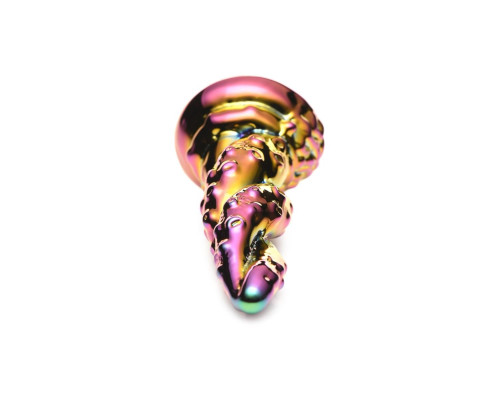 Фентезійний скляний фалоімітатор Creature Cocks Enchanting Rainbow Glass Dildo, 16 см