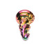 Фентезійний скляний фалоімітатор Creature Cocks Enchanting Rainbow Glass Dildo, 16 см