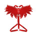 Жіноча портупея Art of Sex - Wings червона XS-M, екошкіра