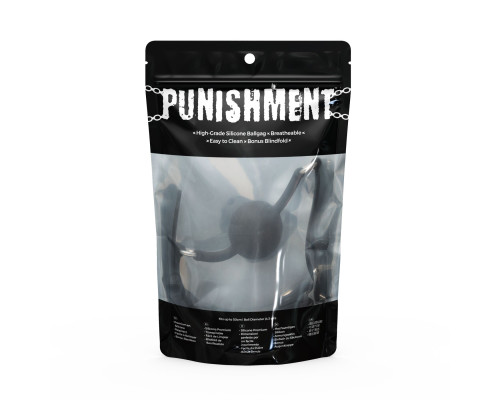 Кляп Punishment - Silicone Ball Gag - Black