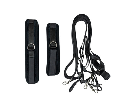 Розтяжка на ліжко Punishment - 5-Piece Bed Restraint Kit - Black