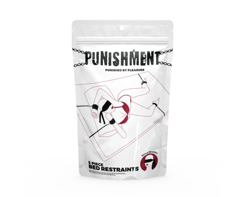 Розтяжка на ліжко Punishment - 5-Piece Bed Restraint Kit - Black