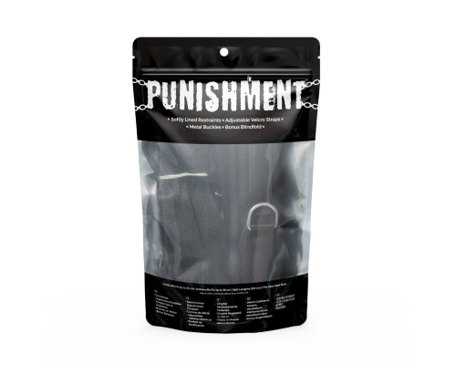 Розтяжка на ліжко Punishment - 5-Piece Bed Restraint Kit - Black