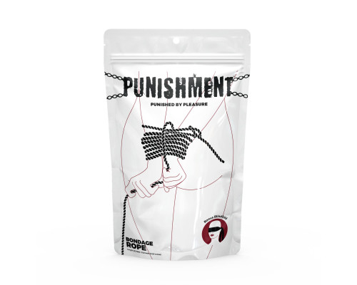 Мотузка для шибарі Punishment - Bondage Rope - Black