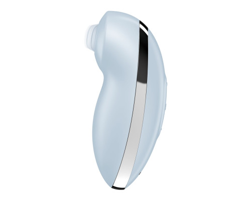 Вібростимулятор-пульсатор Satisfyer Tap & Climax 2 Blue, ефект постукування пальцем