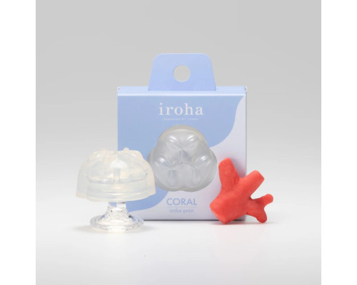 Стимулятор для ерогенних зон IROHA Petit – Coral, можна охолоджувати та нагрівати