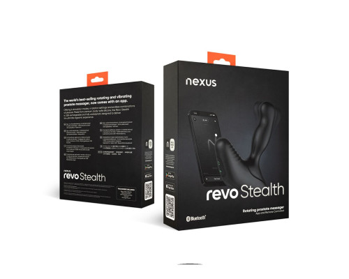 Смарт-масажер простати Nexus Revo Stealth with APP, вібрація+ротація, пульт ДУ, до 10 годин роботи