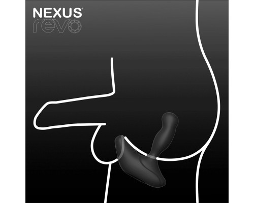 Смарт-масажер простати Nexus Revo Stealth with APP, вібрація+ротація, пульт ДУ, до 10 годин роботи