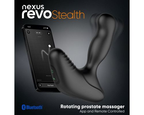 Смарт-масажер простати Nexus Revo Stealth with APP, вібрація+ротація, пульт ДУ, до 10 годин роботи