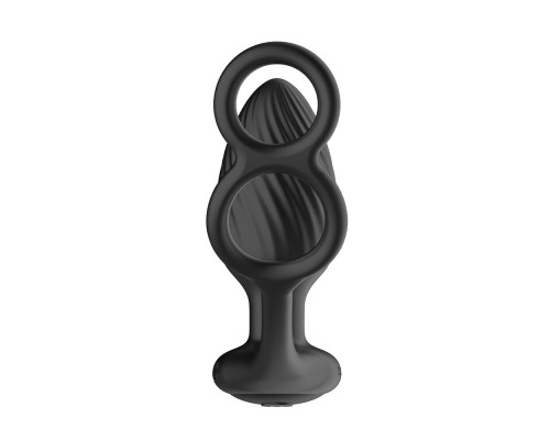 Анальна вібропробка Nexus Tornado Cock and Ball Ring обертання+вібрація, ерекційне кільце, пульт