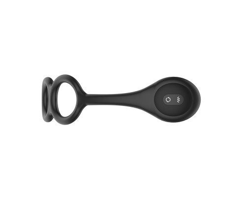 Анальна вібропробка Nexus Tornado Cock and Ball Ring обертання+вібрація, ерекційне кільце, пульт