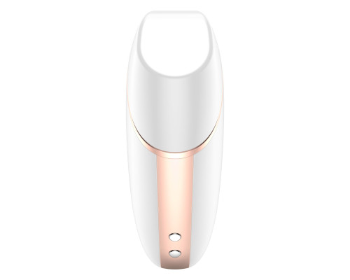 Вакуумний кліторальний стимулятор Satisfyer Love Triangle White з керуванням через інтернет