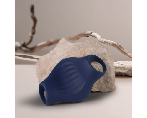 Мастурбатор Rocks Off Palm Blue, петлі для пальців, 10 режимів
