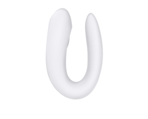 Смартвібратор для пар Satisfyer Double Joy White із широким кліторальним стимулятором