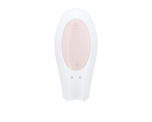 Смартвібратор для пар Satisfyer Double Joy White із широким кліторальним стимулятором