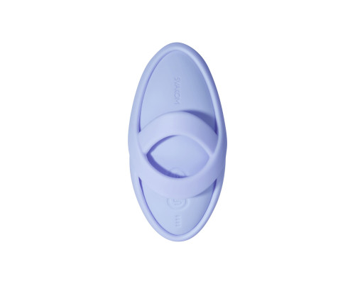 Смарт-вібратор для клітора Svakom Echo 2 Sky Blue, підігрів до 38 °C, знімна насадка на палець