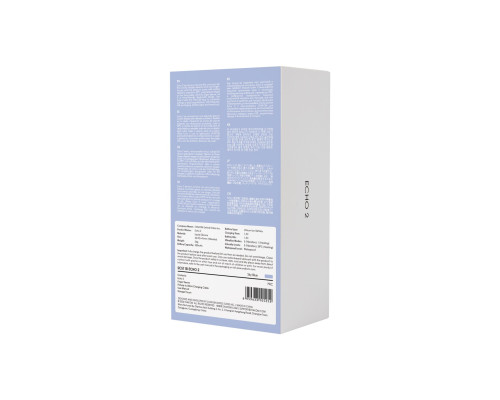 Смарт-вібратор для клітора Svakom Echo 2 Sky Blue, підігрів до 38 °C, знімна насадка на палець