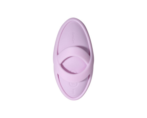 Смарт-вібратор для клітора Svakom Echo 2 Pink Lilac, підігрів до 38 °C, знімна насадка на палець