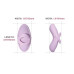 Смарт-вібратор для клітора Svakom Echo 2 Pink Lilac, підігрів до 38 °C, знімна насадка на палець