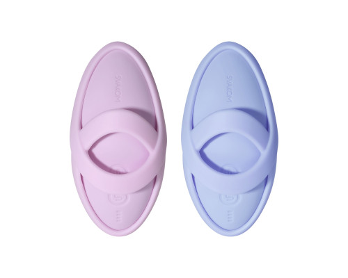 Смарт-вібратор для клітора Svakom Echo 2 Pink Lilac, підігрів до 38 °C, знімна насадка на палець