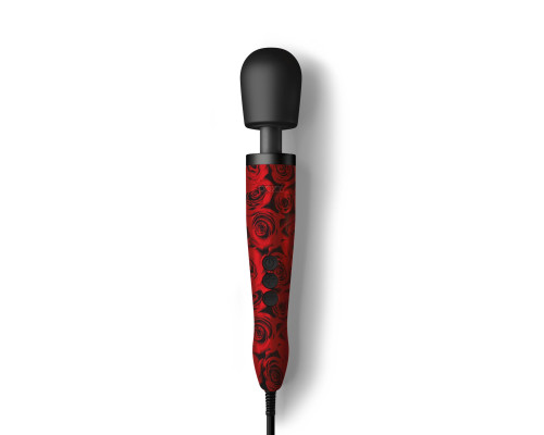 Вібромасажер DOXY Original ROSE PATTERN, дуже потужний, живлення 220В, пульсівні вібрації