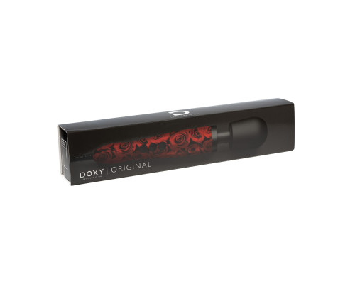 Вібромасажер DOXY Original ROSE PATTERN, дуже потужний, живлення 220В, пульсівні вібрації