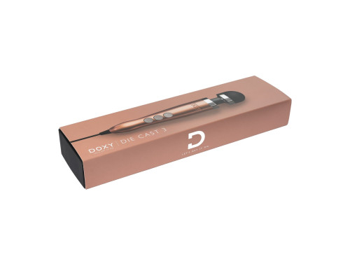 Вібромасажер DOXY Die Cast 3, дуже потужний, живлення 220В, металевий корпус